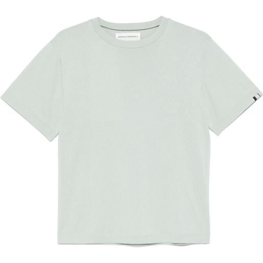 extreme cashmere t-shirt in jersey - verde