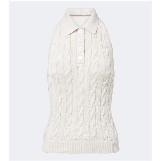 Ralph Lauren Collection top in seta a trecce