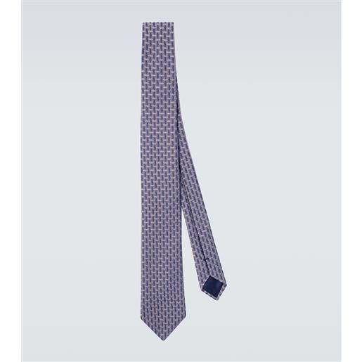 Giorgio Armani cravatta in jacquard di misto seta