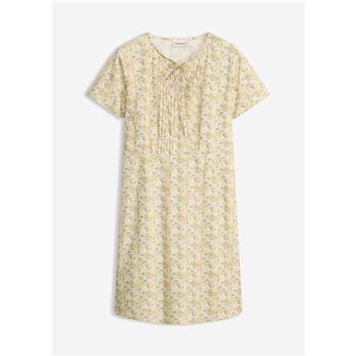 bonprix miniabito in cotone leggero-giallo