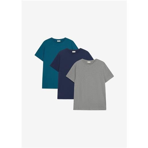 bonprix t-shirt (pacco da 3)-blu