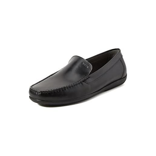 Geox u ascanio, mocassini uomo, nero, 46 eu