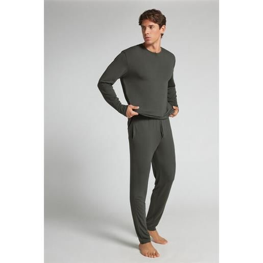 Intimissimi maglia a manica lunga in soft silk verde
