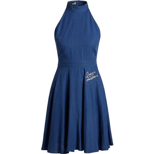 LOVE MOSCHINO - vestito estivo - blu navy