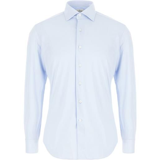 Alessandro Gherardi spread-collar button-up shirt - blu
