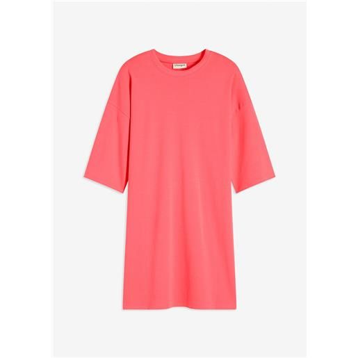 bonprix abito oversize in maglina di cotone biologico pesante-fucsia