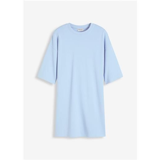 bonprix abito oversize in maglina di cotone biologico pesante-blu