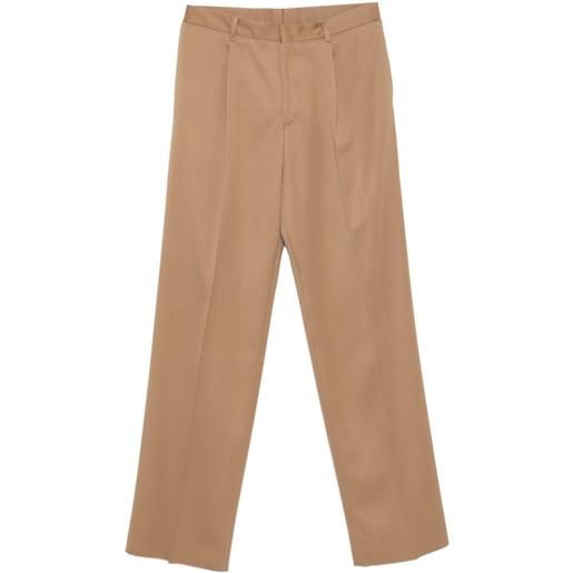 Lardini pleated straight-leg trousers - toni neutri