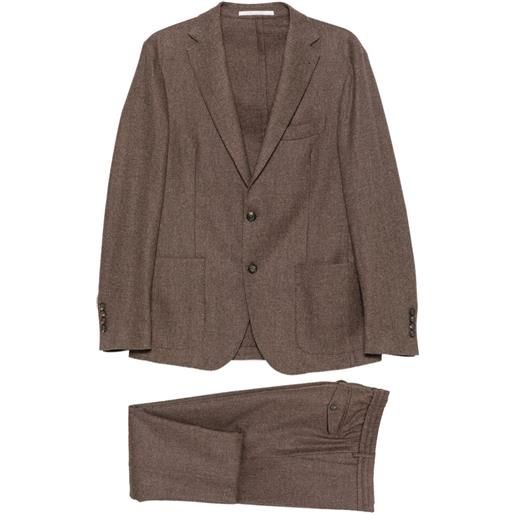 Eleventy completo due pezzi con coulisse - marrone
