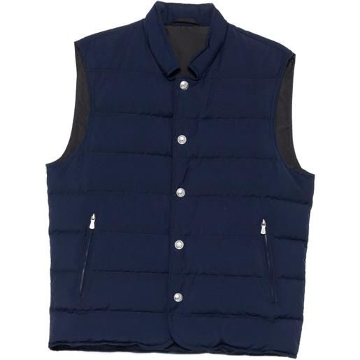 Eleventy gilet trapuntato - blu