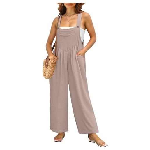 IWOLLENCE salopette da donna per l'estate del regno unito, tuta tutina per gravidanza, maternità, sciolta, casual, da indossare per le vacanze, con tasche laterali, cinghie regolabili