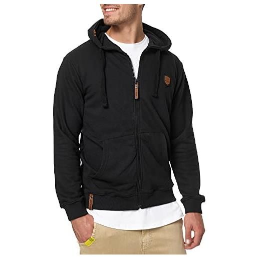 Indicode uomini braidwood hoodie | felpa con cappuccio black l
