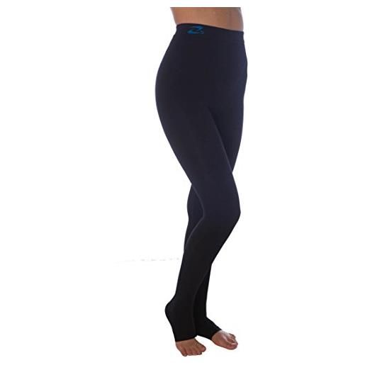 CzSalus pantaloncino lungo, leggings k2 a più alta compressione adatto in caso di lipedema linfedema - (nero, 3xl)