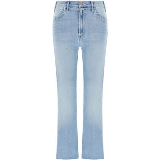 MOTHER jeans svasati the hustler ankle fray - blu