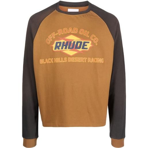 RHUDE t-shirt con stampa - arancione