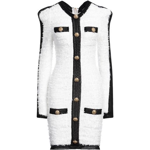 BALMAIN - tubino - bianco