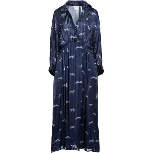 BALLANTYNE - vestito in seta - blu navy