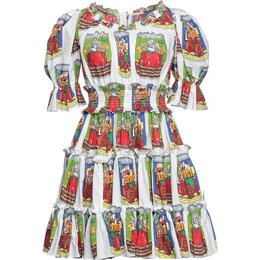 DOLCE&GABBANA - vestito corto - bianco
