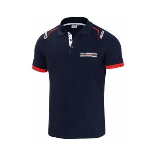 Sparco unisex_adult martini racing polo shirt, multicolore, l