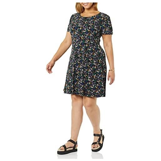 Amazon Essentials abito a trapezio a girocollo con maniche corte arricciate (disponibile in taglie forti) donna