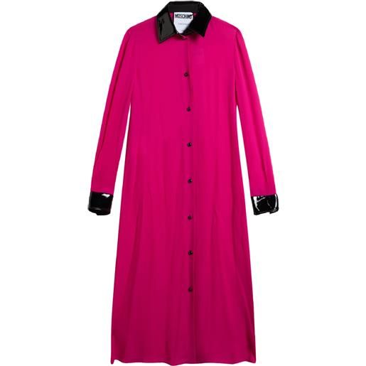 MOSCHINO - vestito chemisier - fucsia