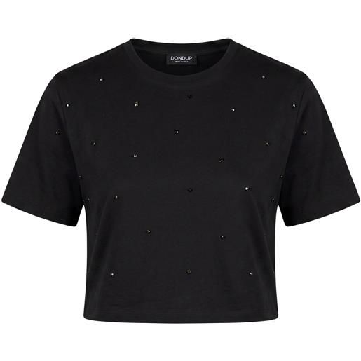 DONDUP - crop top - nero