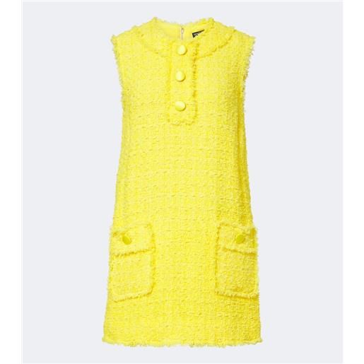 Dolce&Gabbana abito corto in tweed di misto cotone