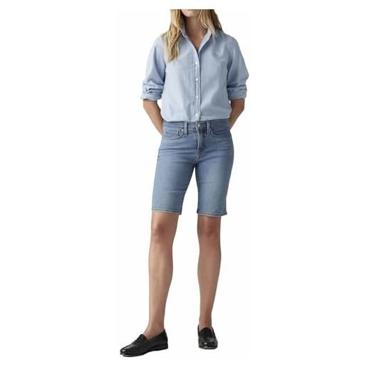 Levi's bermuda da donna in denim da campeggio modellante, camp denim short, 23w