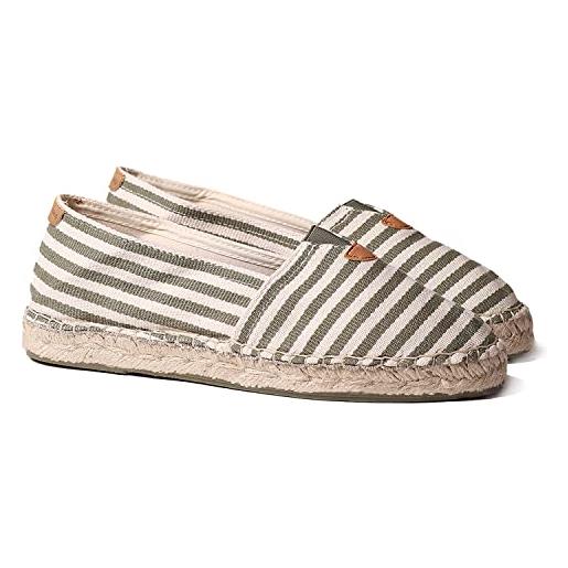 Toni Pons espadrillas unisex in tessuto di cotone - blanes-dd cachi, 46 eu