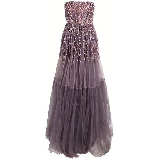 ELISABETTA FRANCHI - vestito lungo - lilla