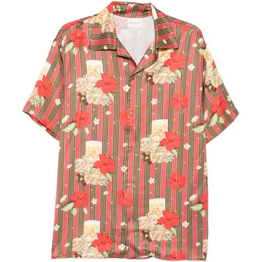 Drôle De Monsieur camicia a maniche corte - rosa