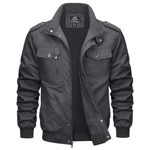 MAGCOMSEN giubbino uomo giacca leggero primaverile sahariana uomo estiva tattica militare casual autunno giacca