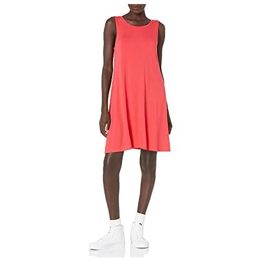 Amazon Essentials abito swing a canottiera (taglie forti disponibili) donna, rosso, xs
