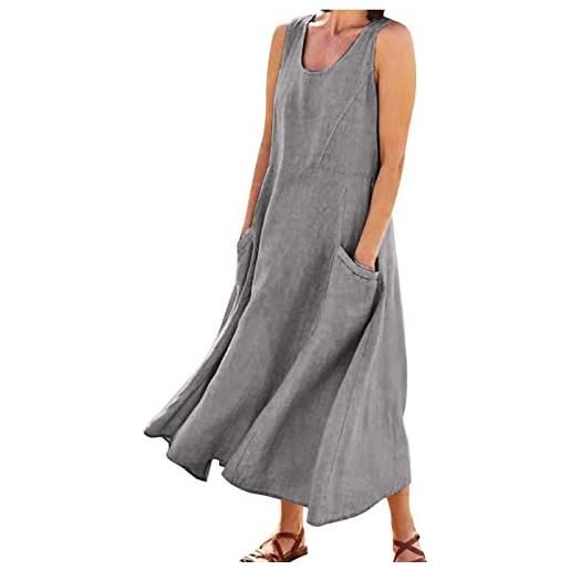 RYTEJFES abiti estivi donna abito estivo vestitino cotone vestito estate spiaggia vestitini corto abitini primaverile mare chemisier larghi prendisole boho vestiti