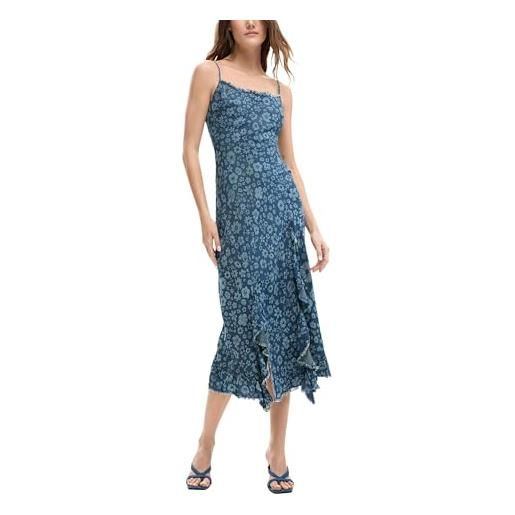 Desigual abito da donna cham, blu, medio
