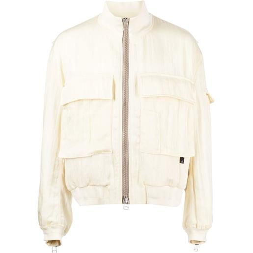 OAMC bomber a collo alto - bianco