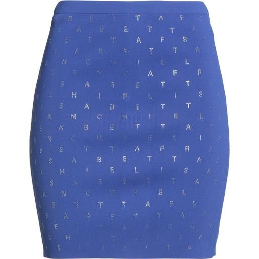 ELISABETTA FRANCHI - minigonna - blu china