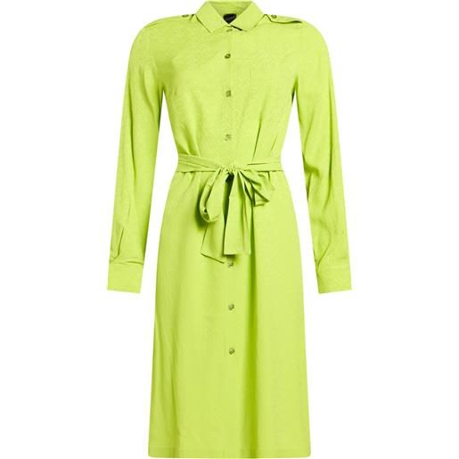 PINKO - vestito chemisier - verde lime