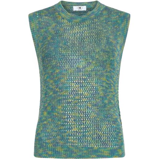 M MISSONI - maglia gilet - verde petrolio