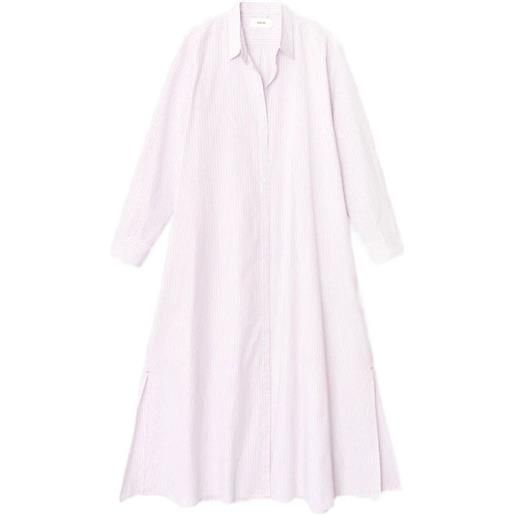 Xirena chemisier midi boden a righe - bianco