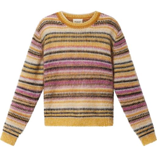 MARANT ÉTOILE maglione morine a righe - giallo