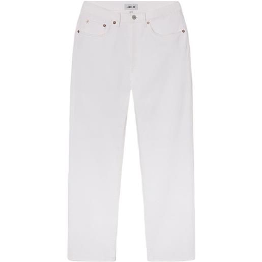 AGOLDE jeans dritti lana - bianco