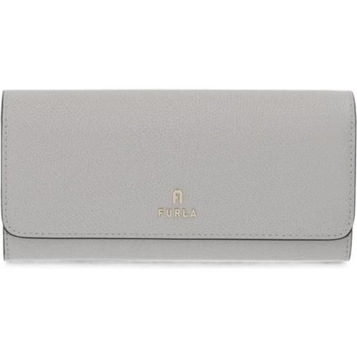 Furla portafoglio con applicazione logo - grigio