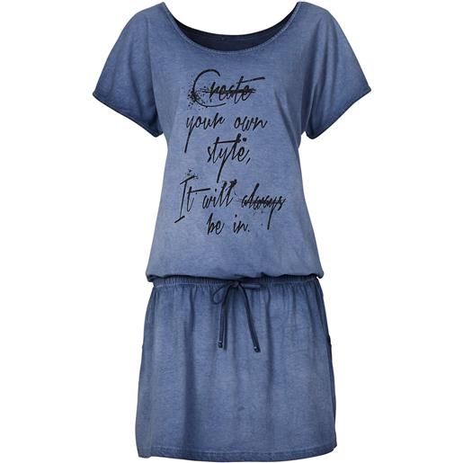 bonprix abito in jersey di puro cotone-blu