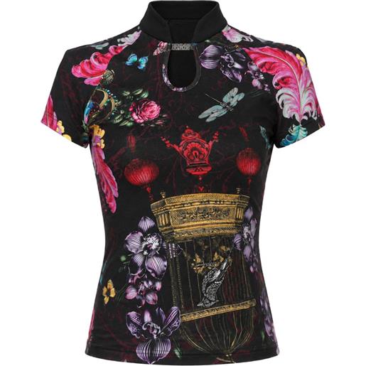 Versace Jeans Couture t-shirt qipao plachet c - nero