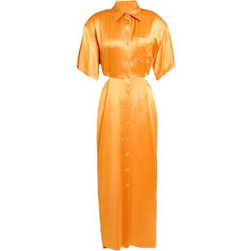 ISABELLE BLANCHE Paris - vestito chemisier - arancione