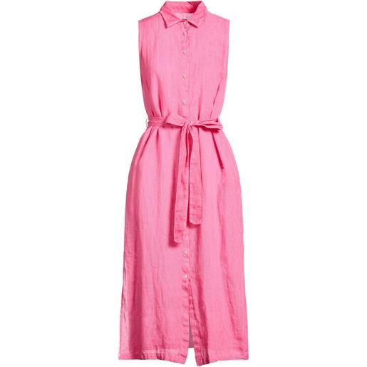 120% LINO - vestito chemisier - rosa