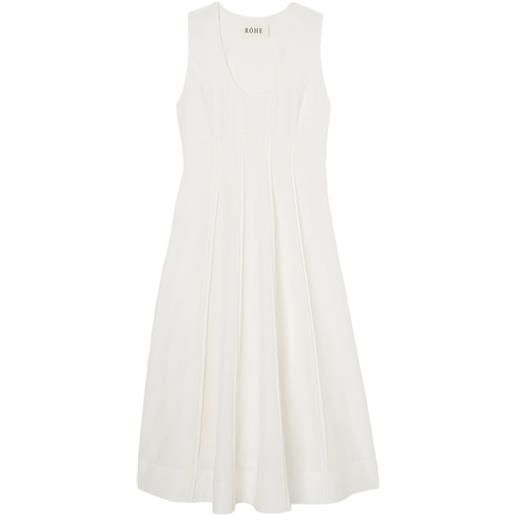 Róhe abito midi plissettato - bianco