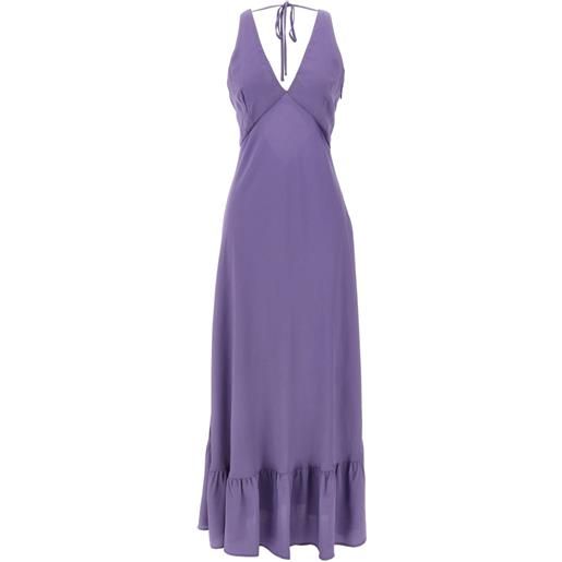 TWINSET abito con applicazione - viola