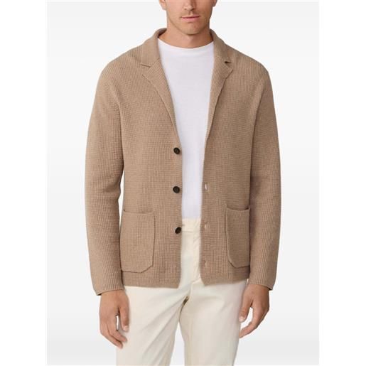 Hackett London cardigan con cuciture - toni neutri